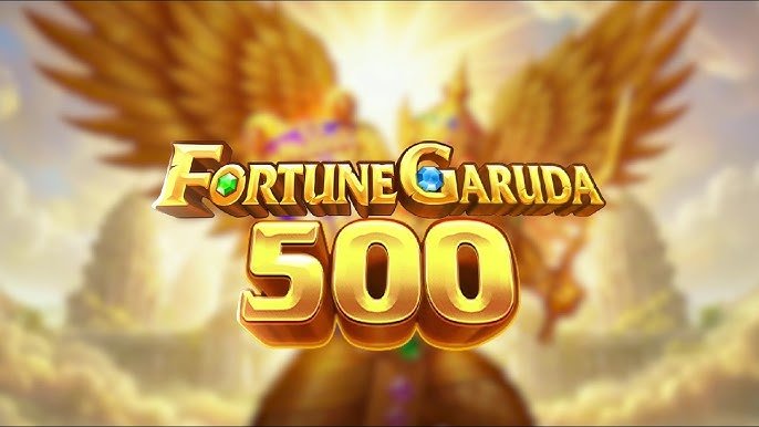 Logotipo dorado de Fortune Garuda 500 con el ave Garuda de alas extendidas sobre un templo